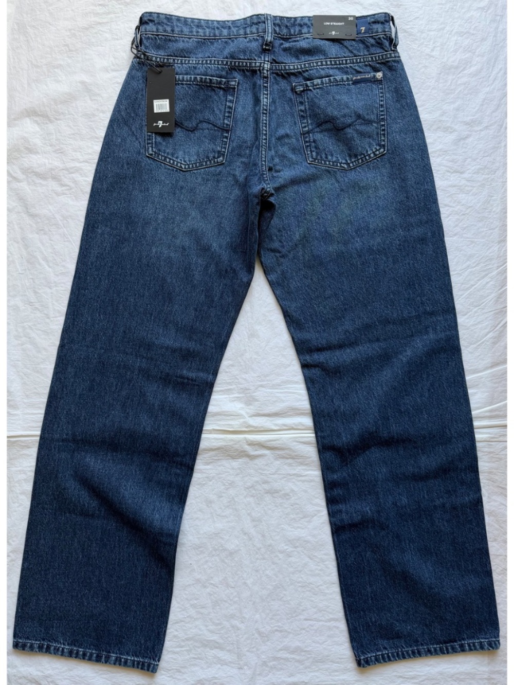 7 FOR ALL MANKIND NWT LOW RISE STRAIGHT LEG KENDALLVILLE JEAN. SIZE 30 - Picture 6 of 11